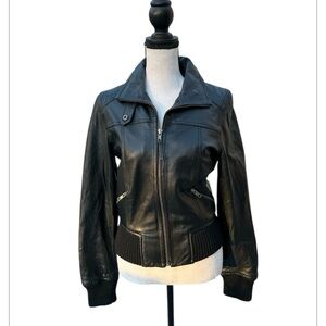 Express Leather Bomber Jacket Women’s Size XS